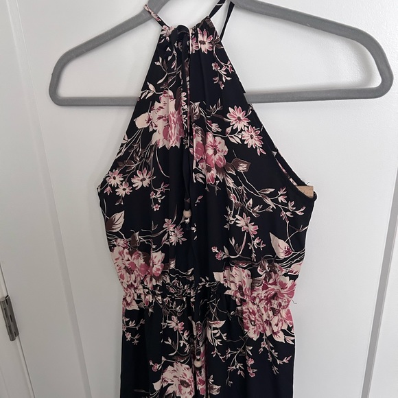Lulu’s Feel the Music Midnight Navy Blue Floral Print Maxi Dress - Picture 6 of 9